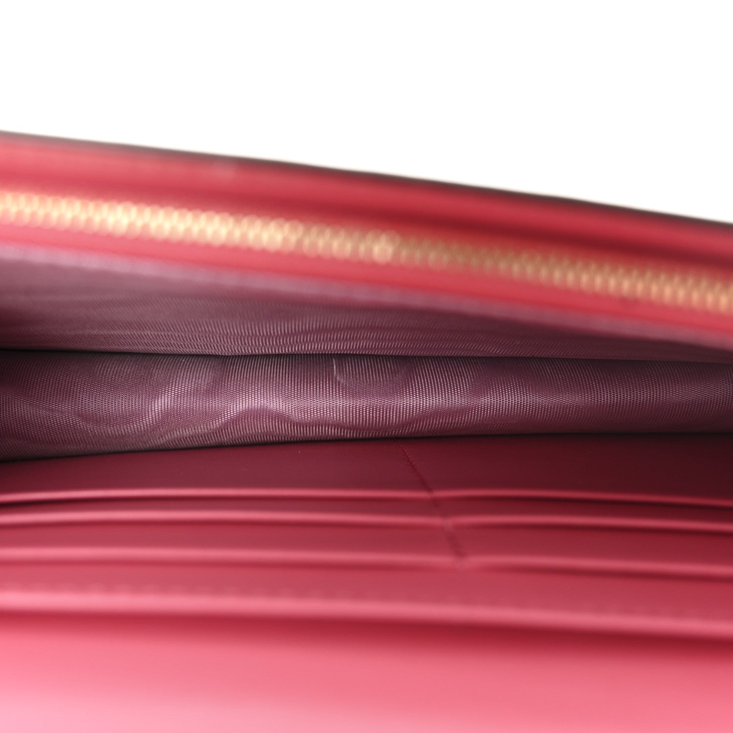Gucci Calfskin GG Matelasse Chain Wallet Rhodamine Pink 5 of 9