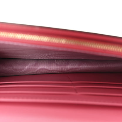 Gucci Calfskin GG Matelasse Chain Wallet Rhodamine Pink 5 of 9
