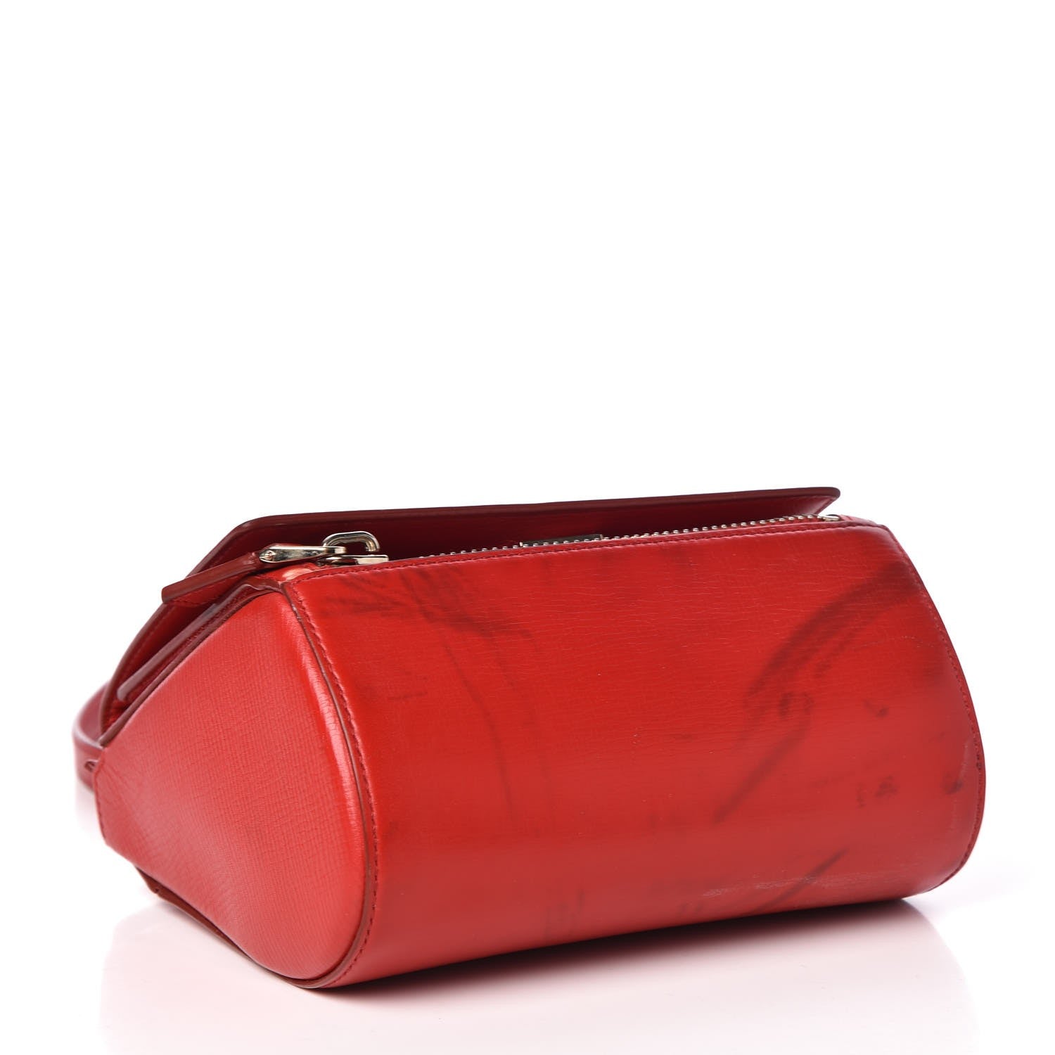 Givenchy Textured Calfskin Mini Pandora Box Crossbody Bag Red 4 of 18