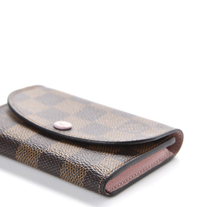 Louis Vuitton Damier Ebene Rosalie Coin Purse Rose Ballerine 6 of 8
