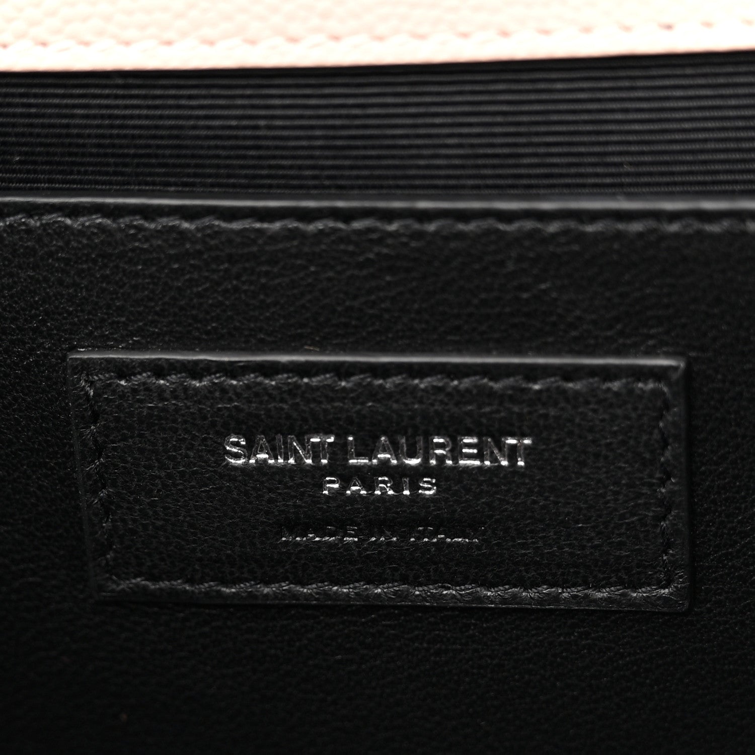 Saint Laurent Grain De Poudre Textured Mixed Matelasse Medium Triquilt Monogram Satchel Marble Pink 6 of 13