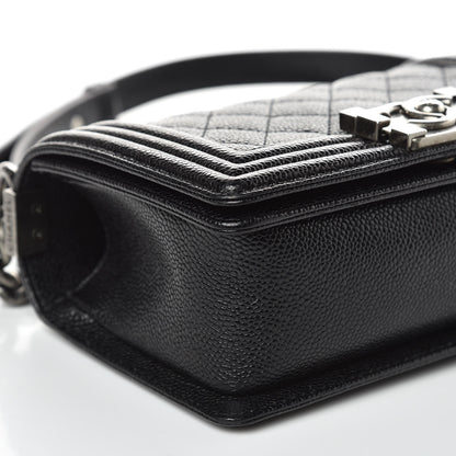 Chanel Caviar Quilted Small Boy Flap Black 14 of 19