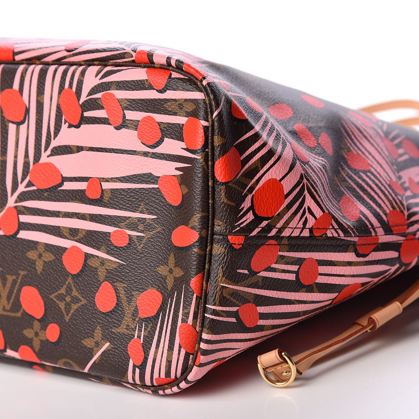 Monogram Jungle Dots Neo Neverfull MM Sugar Pink Poppy