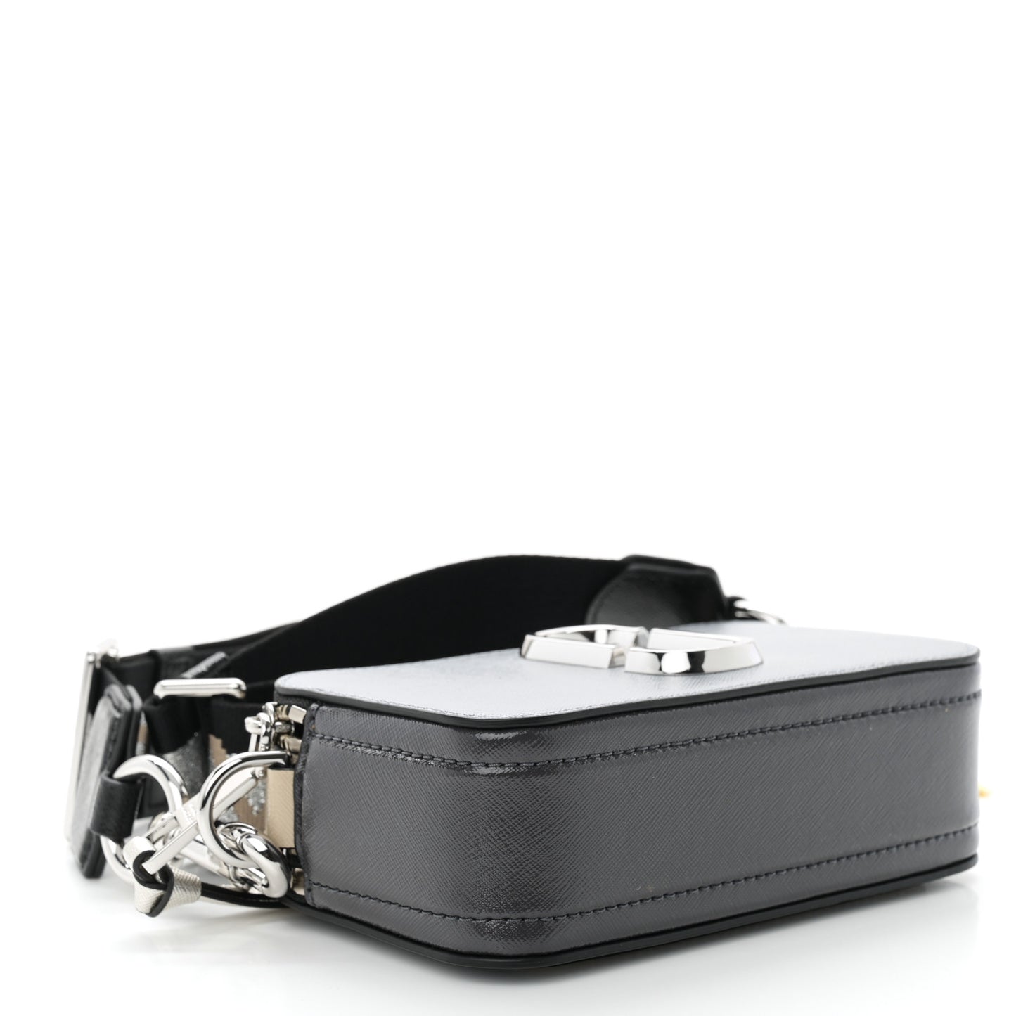 Saffiano Small Snapshot Camera Bag Wolf Grey