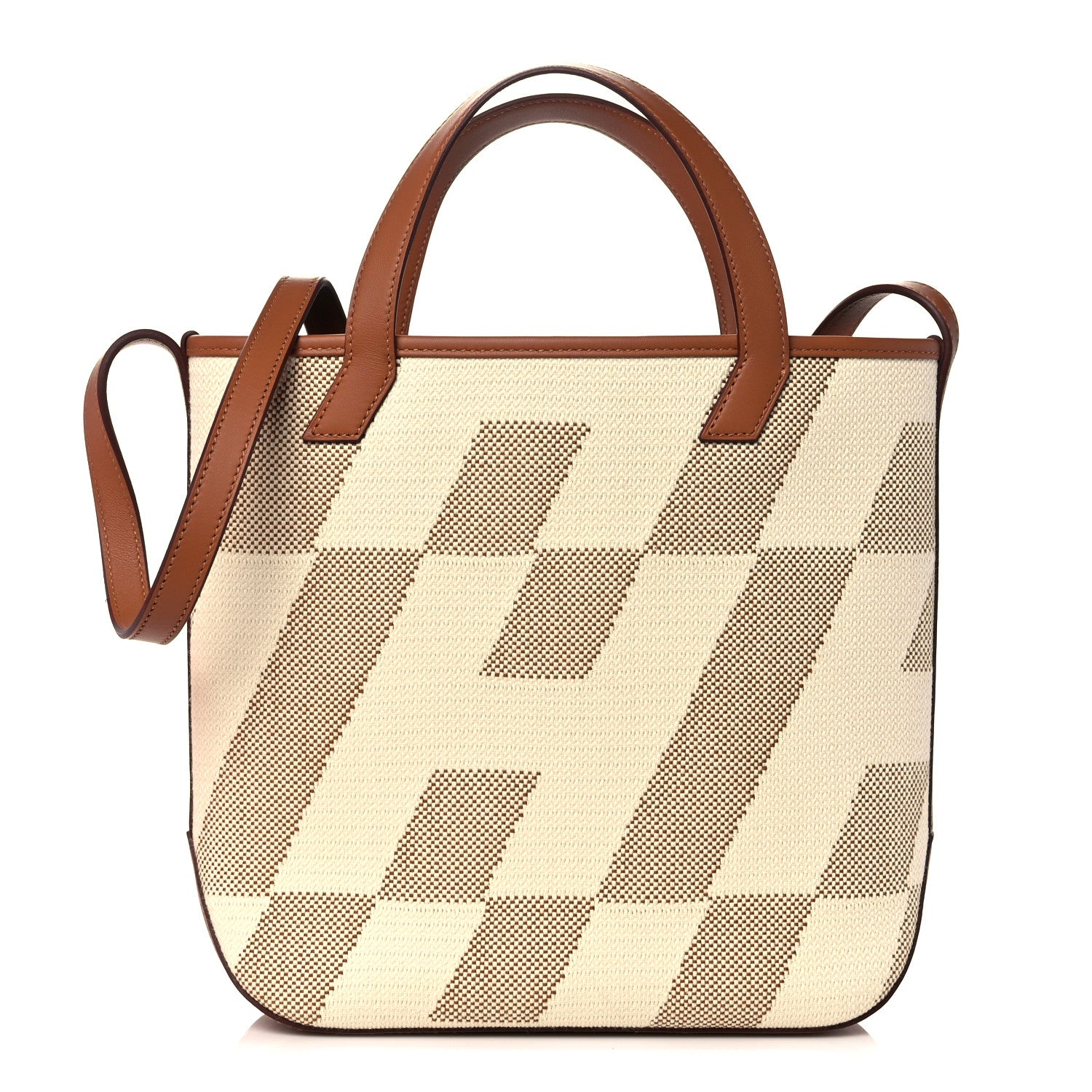 Hermes Swift Toile H Cabas H En Biais 27 Ecru Naturel Gold 1 of 10