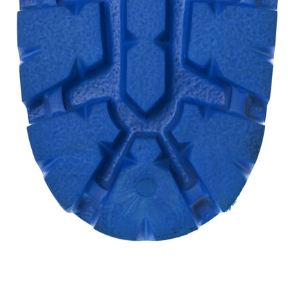 Prada EVA Rubber Triangle Logo Embossed Womens Lug Sole 20mm Slide Sandals 39 Azzurro 8 of 9