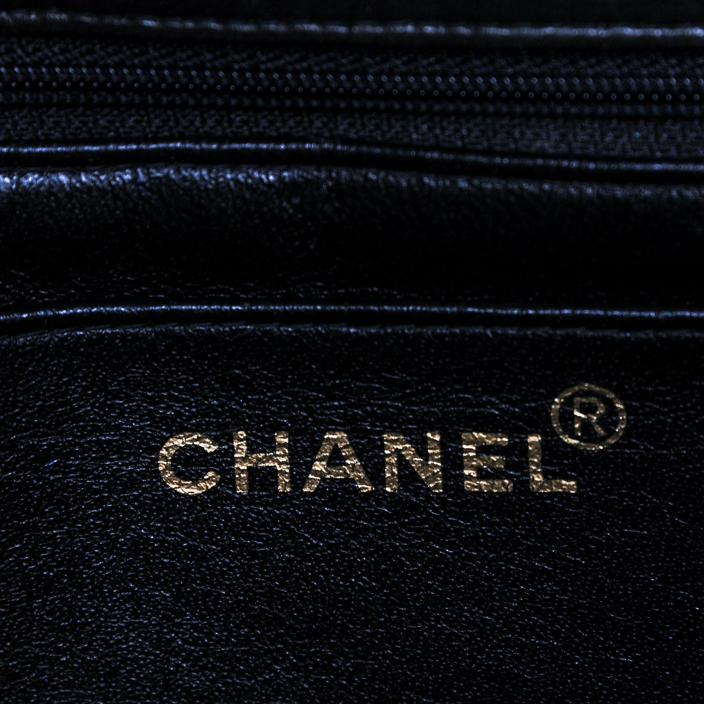 Lambskin Quilted Jumbo Single Flap Black
