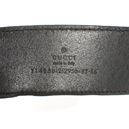 Gucci Leather Bamboo Interlocking G Belt 85 34 Black 7 of 8