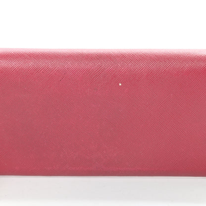 Prada Saffiano Metal Oro Chain Wallet Peonia 17 of 18