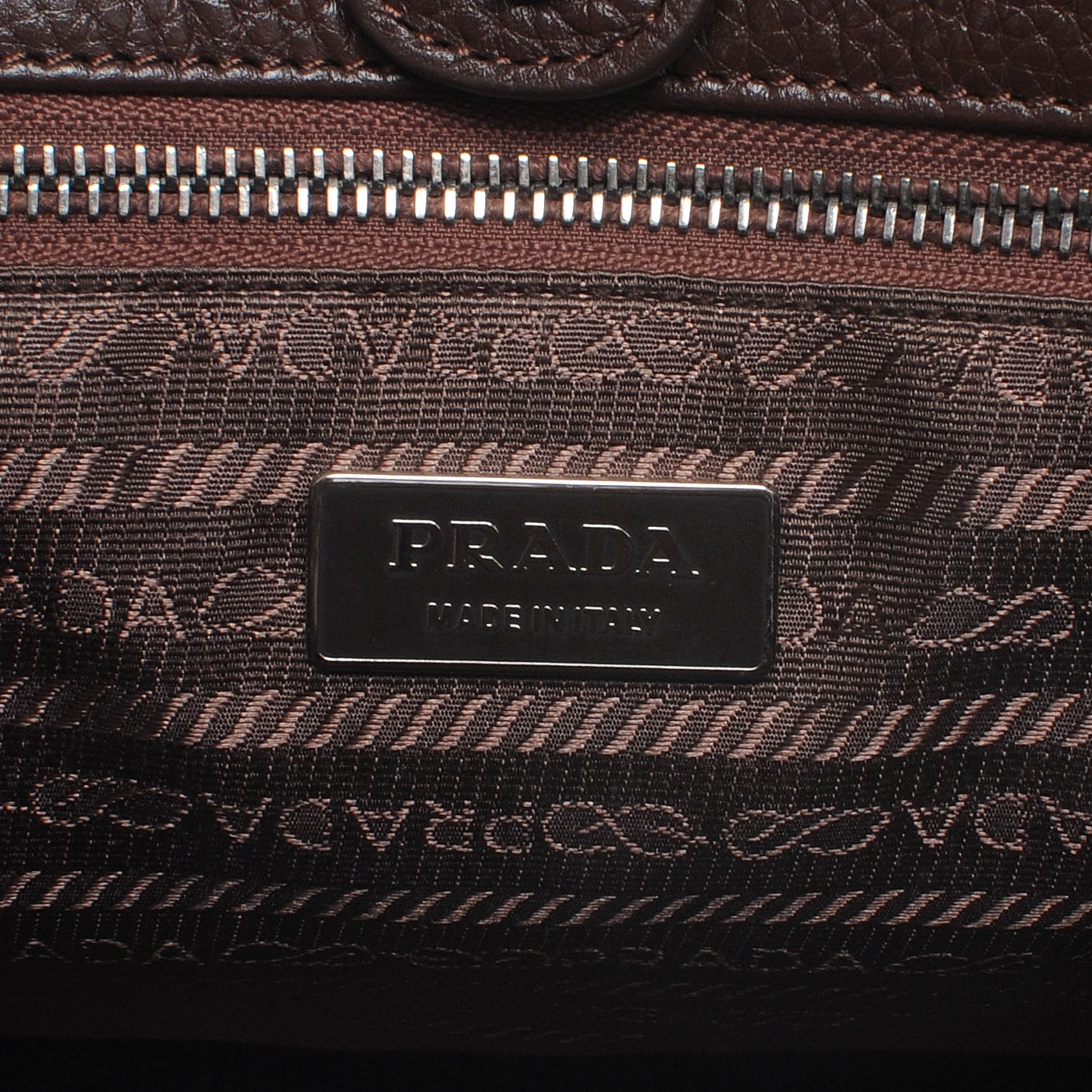 Prada Vitello Daino Shoulder Bag Bruciato 7 of 7