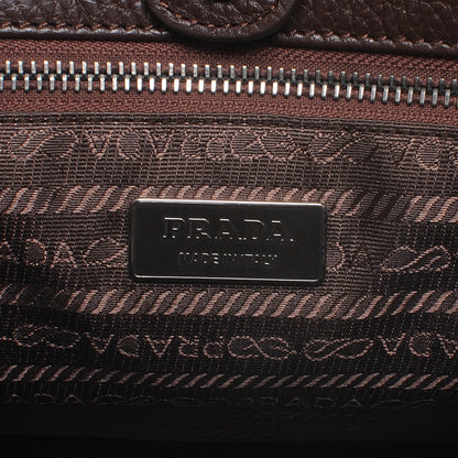 Prada Vitello Daino Shoulder Bag Bruciato 7 of 7