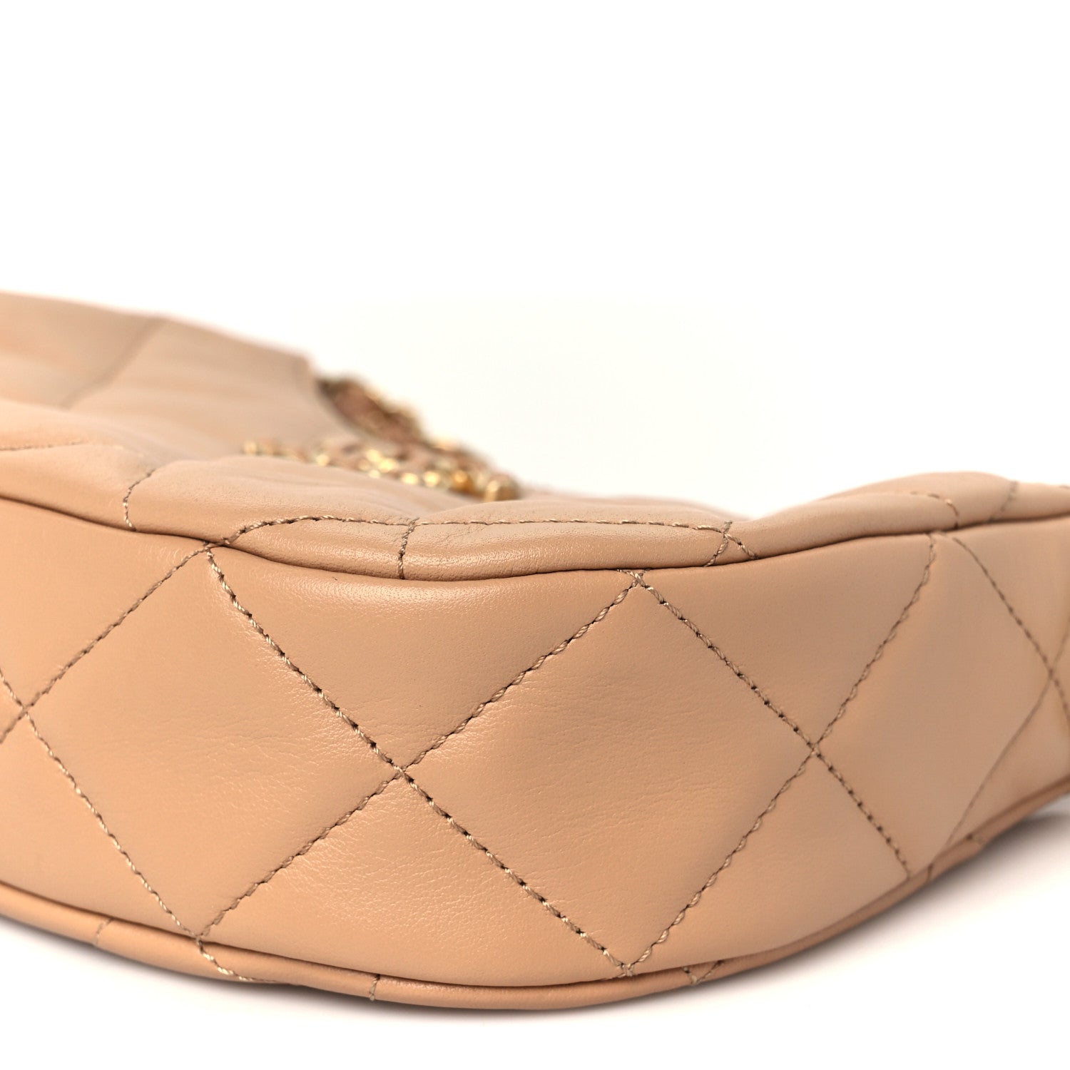 Chanel Aged Calfskin Quilted Small Chanel 19 Hobo  Beige 9 of 10