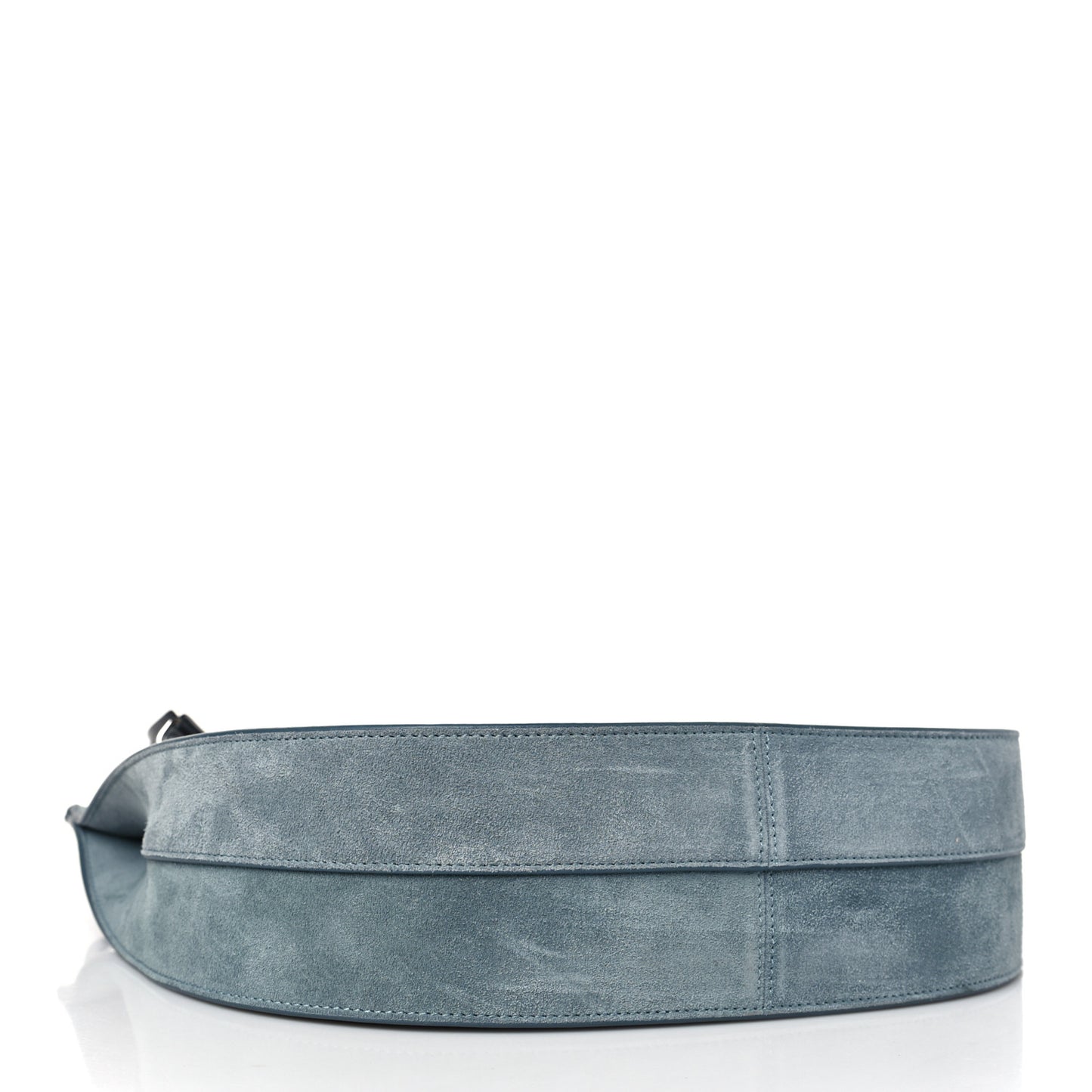 Suede Arch Shoulder Bag Faded Blue