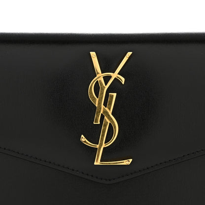 Saint Laurent Smooth Shiny Calfskin Monogram Uptown Pouch Black 12 of 12