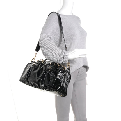 Gucci Dialux Pop Bamboo Top Handle Tote Black 2 of 7