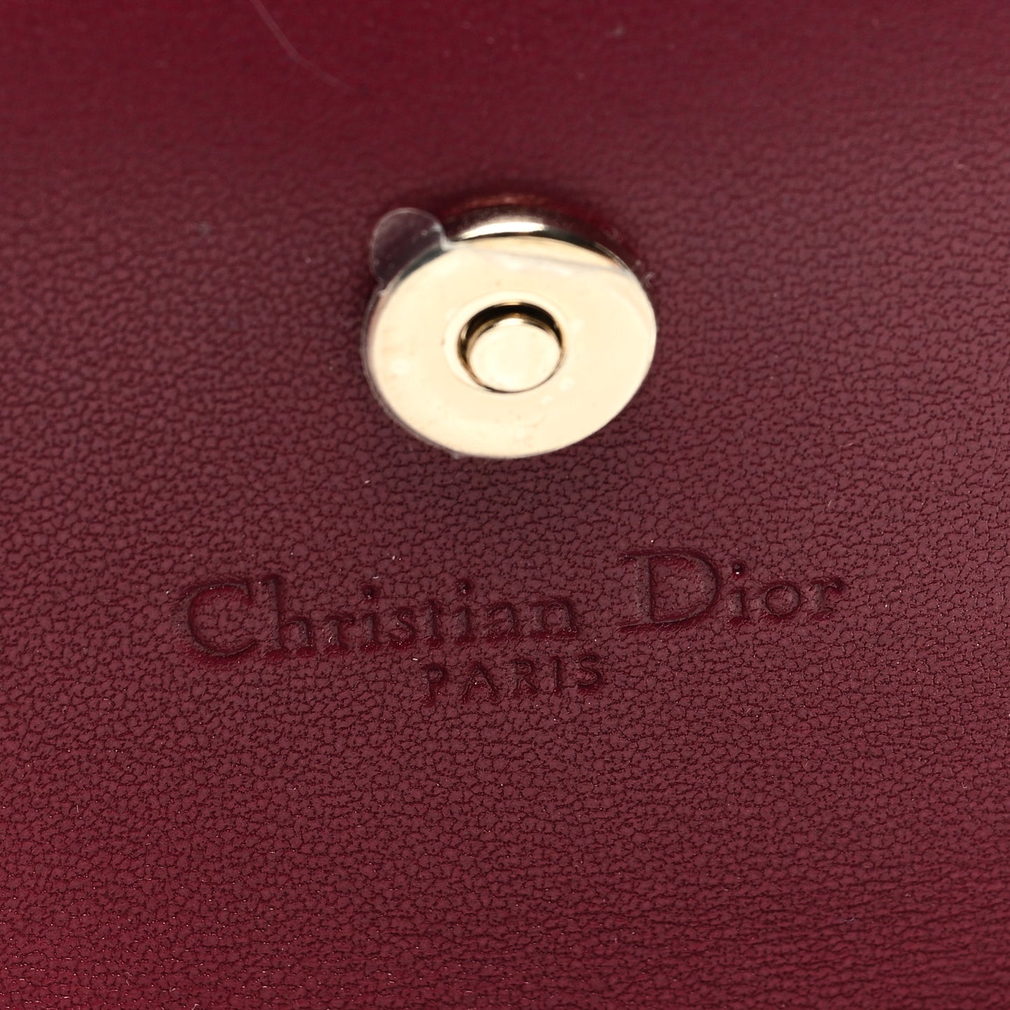 Lambskin Cannage Miss Dior Glycine Wallet Deep Fuchsia