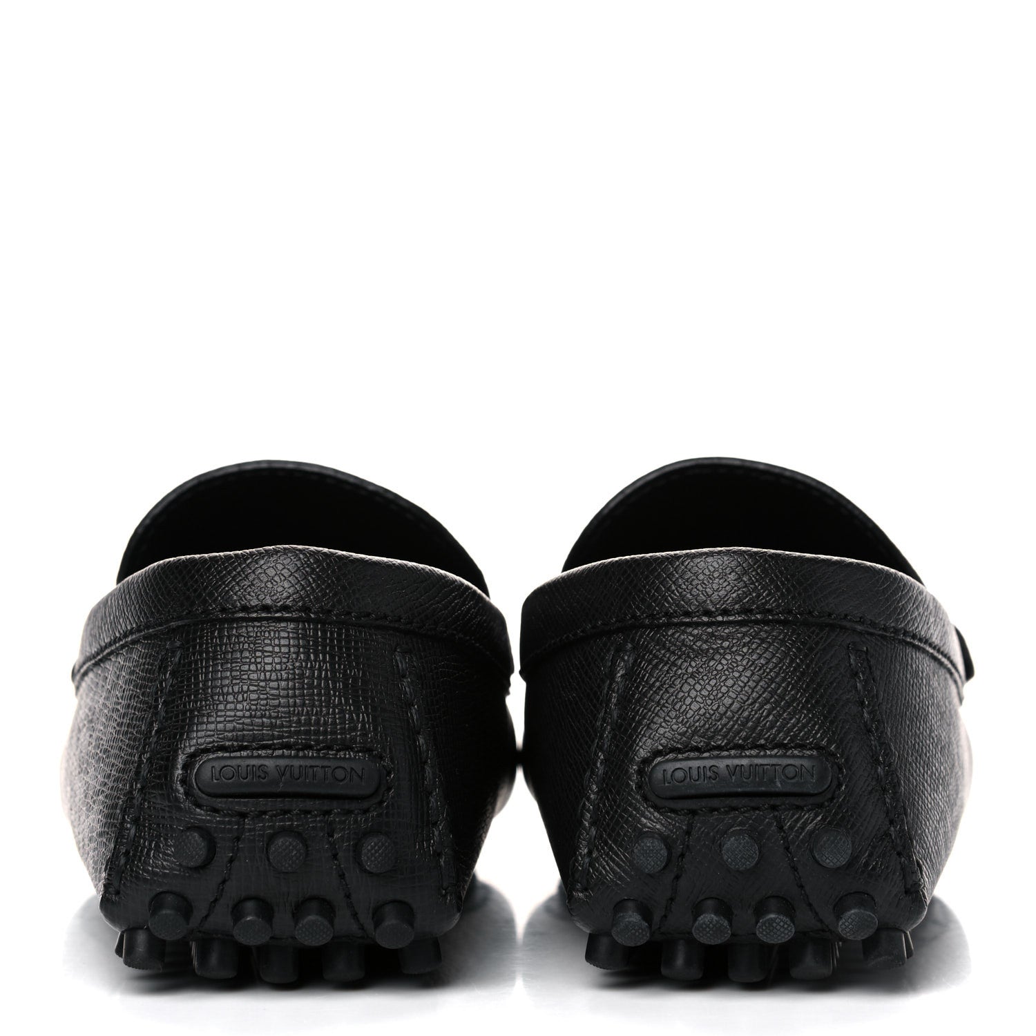 Louis Vuitton Taiga Hockenheim Moccasin Loafers 8.5 Black 5 of 12