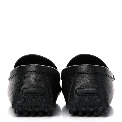 Louis Vuitton Taiga Hockenheim Moccasin Loafers 8.5 Black 5 of 12
