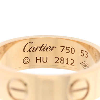 Cartier 18K Yellow Gold 5.5mm LOVE Ring 53 6.25 4 of 5