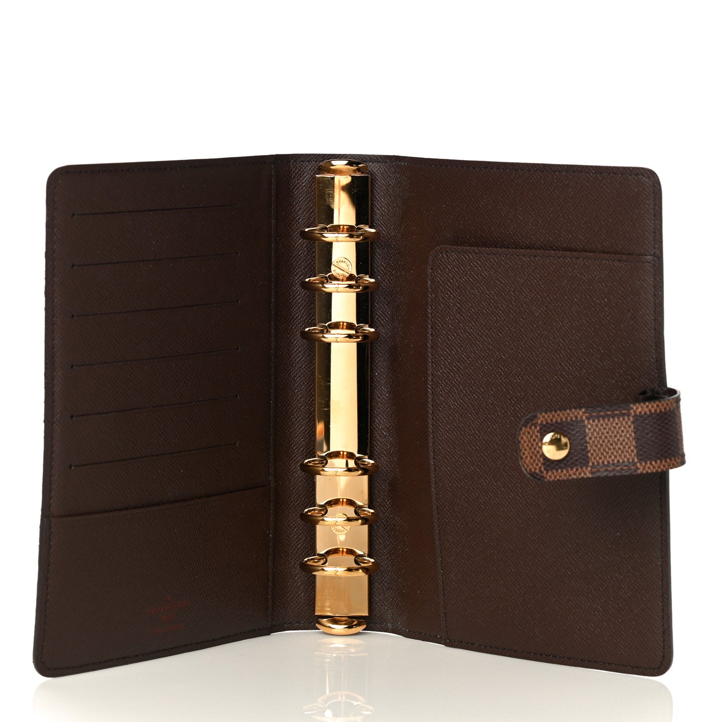 Damier Ebene Medium Ring Agenda Cover