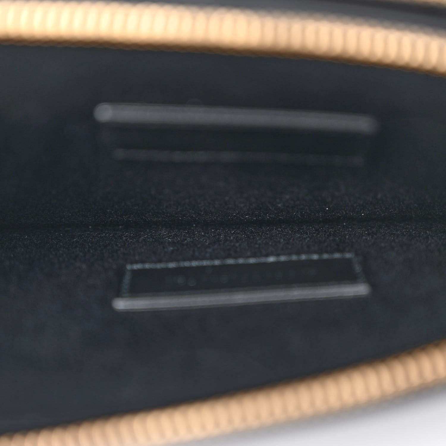 Saint Laurent Calfskin Crocodile Embossed Double Pouch On Chain Black 5 of 11