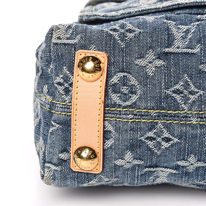 Louis Vuitton Monogram Denim Baggy PM Blue 10 of 13