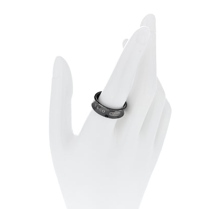 Tiffany Titanium 1837 Band Ring 58 8.5 2 of 4