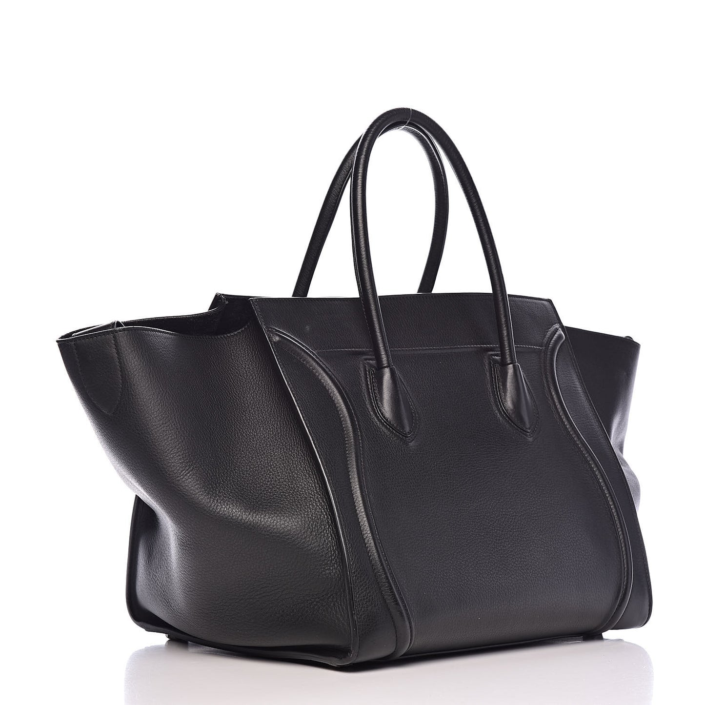 Supple Calfskin Medium Phantom Luggage Black