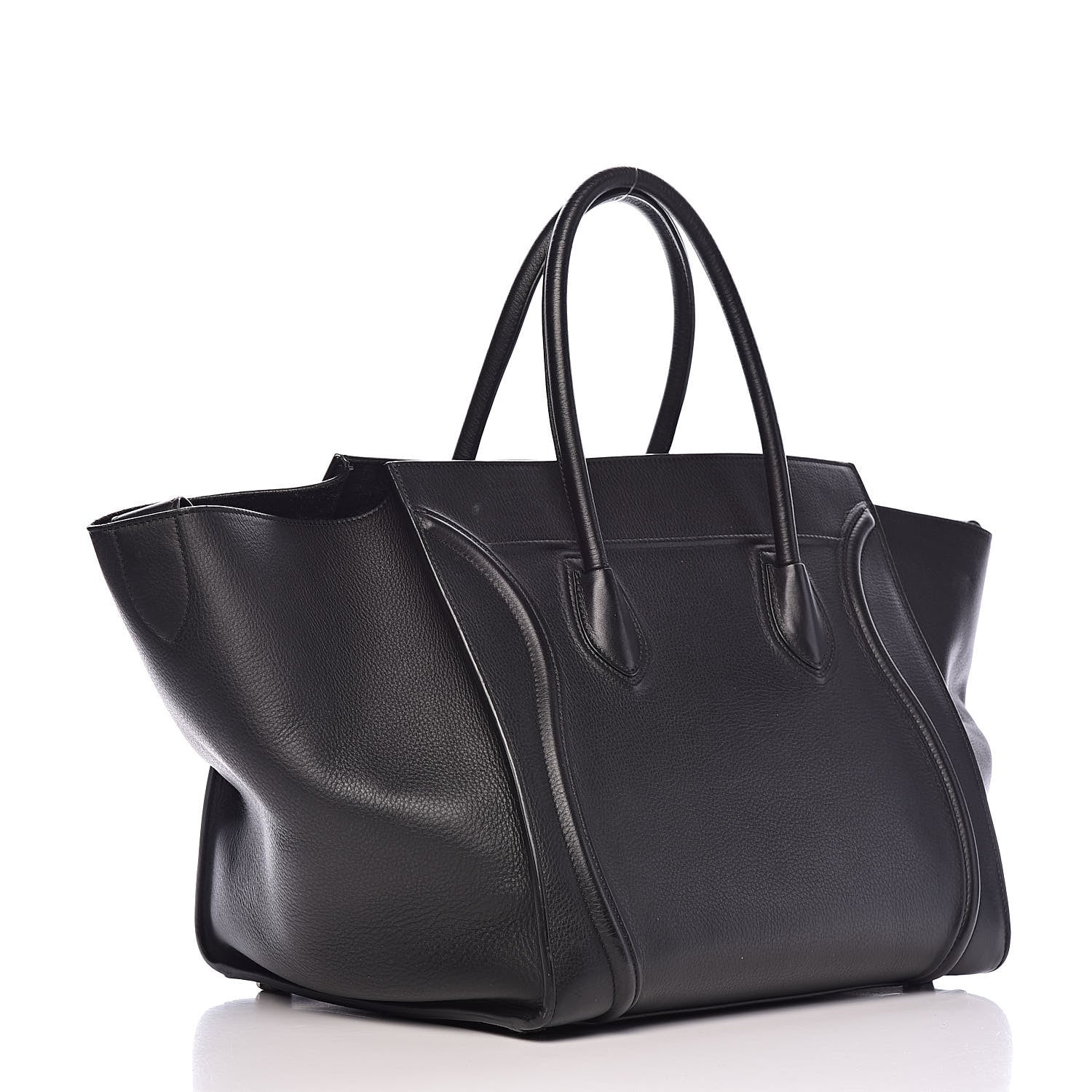 Celine Supple Calfskin Medium Phantom Luggage Black 3 of 13