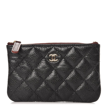 Chanel Caviar Quilted Small Cosmetic Case Black 1 of 8