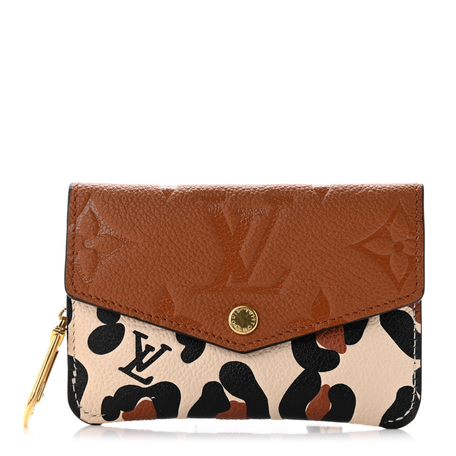 product image of LOUIS VUITTON Empreinte Monogram Giant Wild At Heart Key Pouch Caramel FASHIONPHILE
