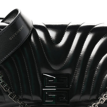 Givenchy Shiny Calfskin 4G Quilted Small Shoulder Bag Black 7 of 9
