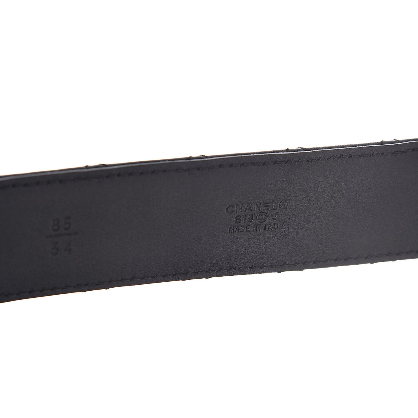 Lambskin Quilted CC Chain Belt 85 34 Black