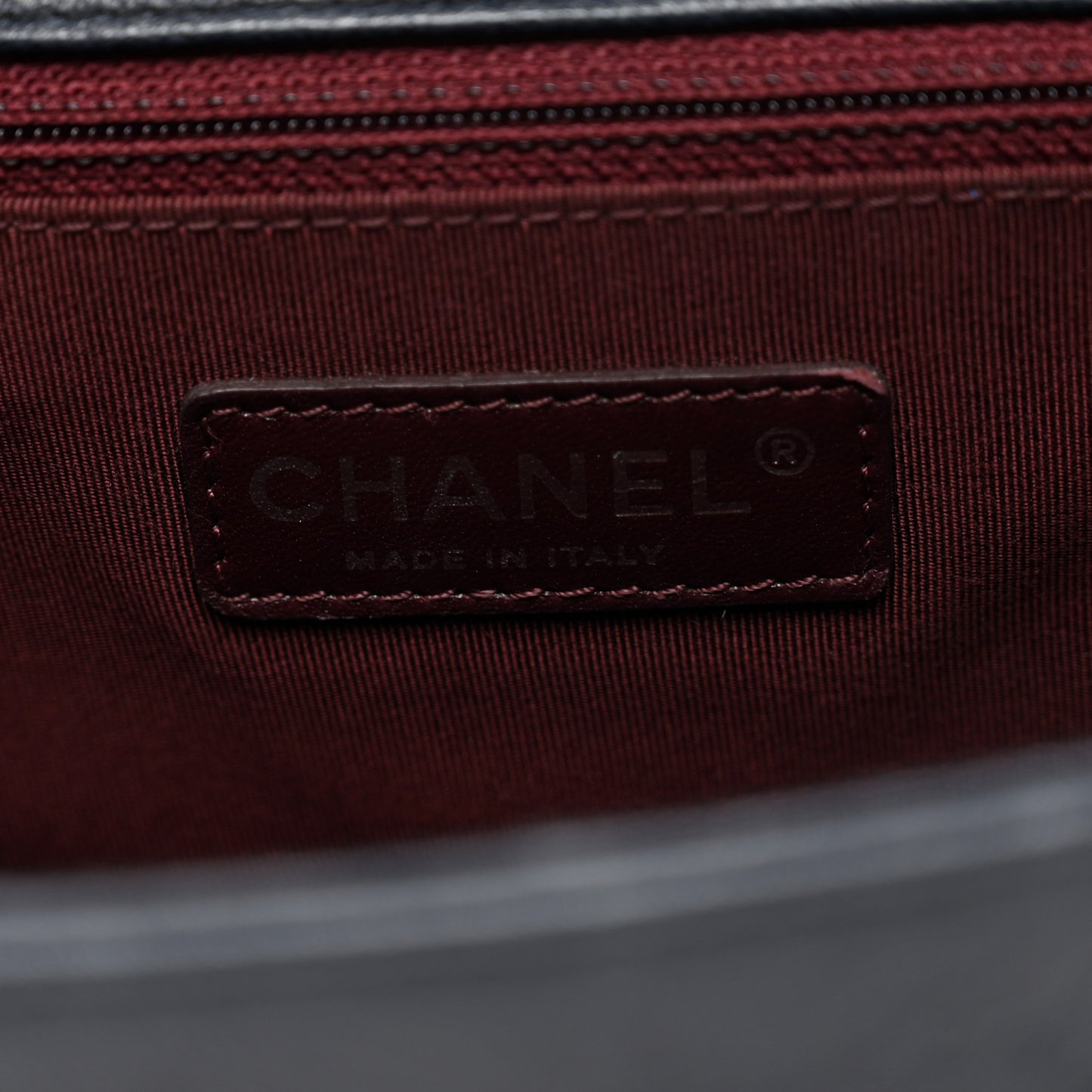 Crumpled Lambskin New Medium Studded Boy Flap Black