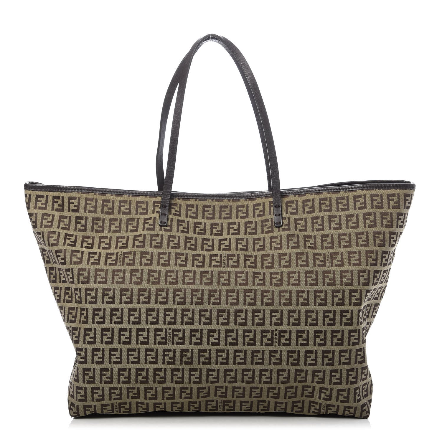 Fendi Zucchino Shopping Tote Brown 1 of 8
