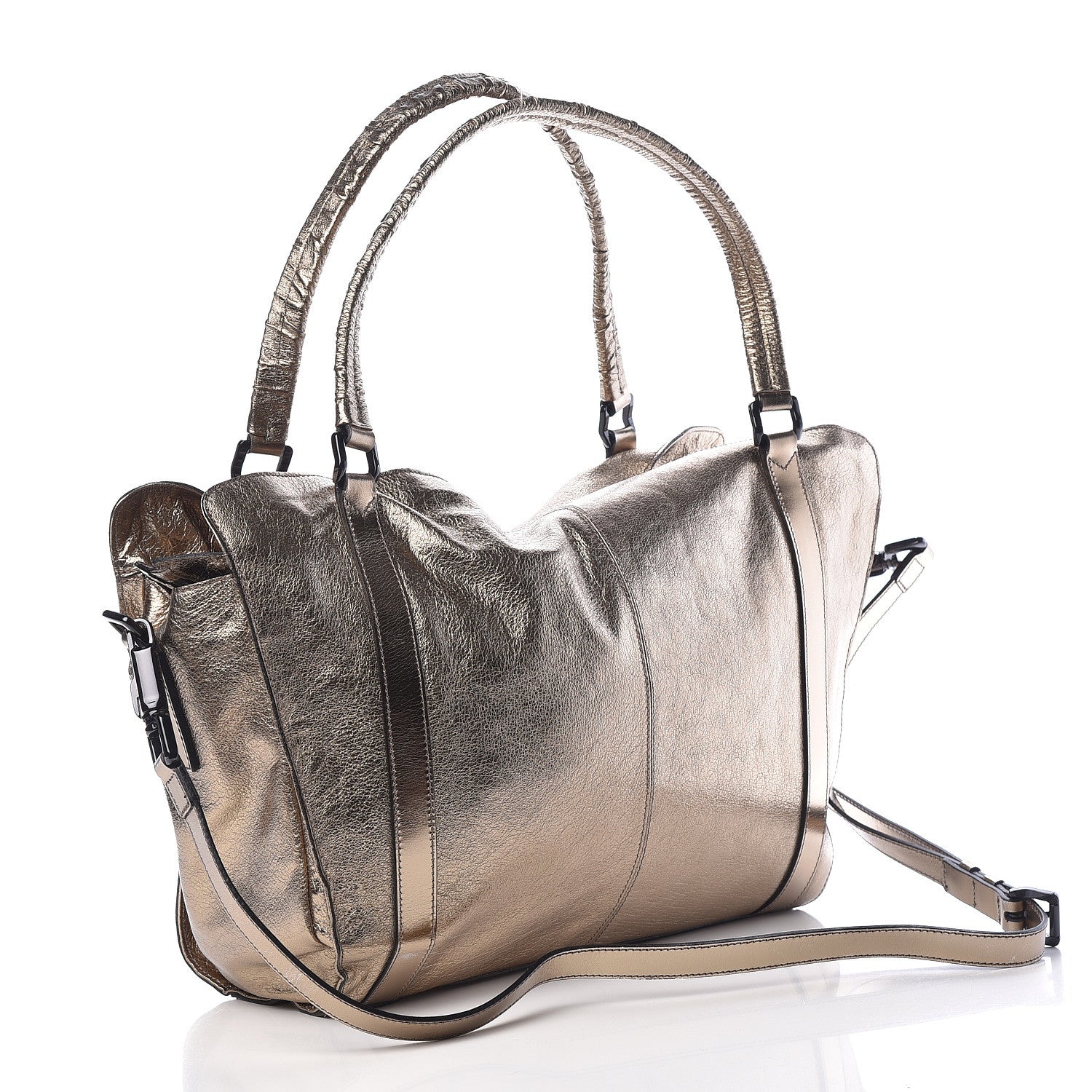 Burberry Metallic Calfskin Medium Raymond Goldstone 4 of 13