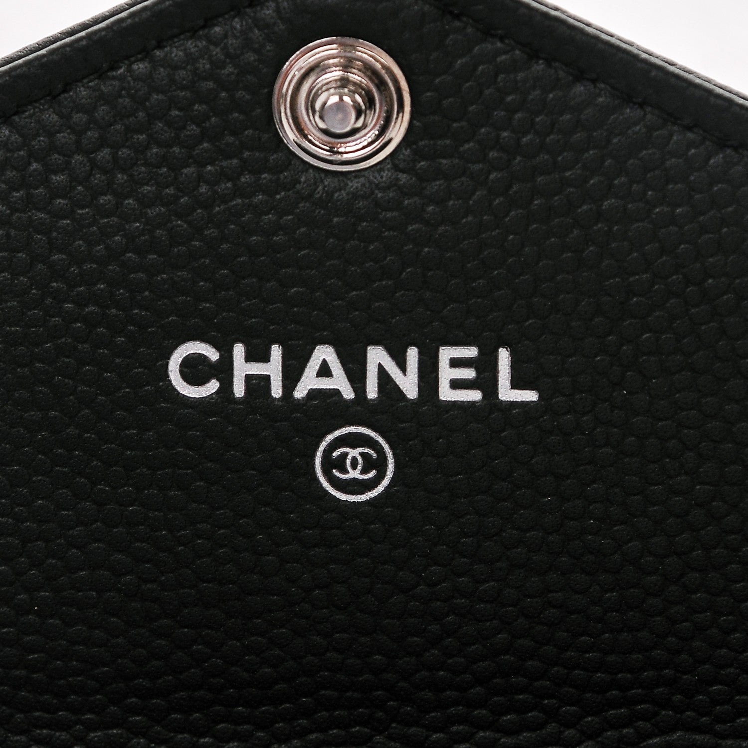 Chanel Caviar Envelope Card Holder Wallet Black 6 of 8