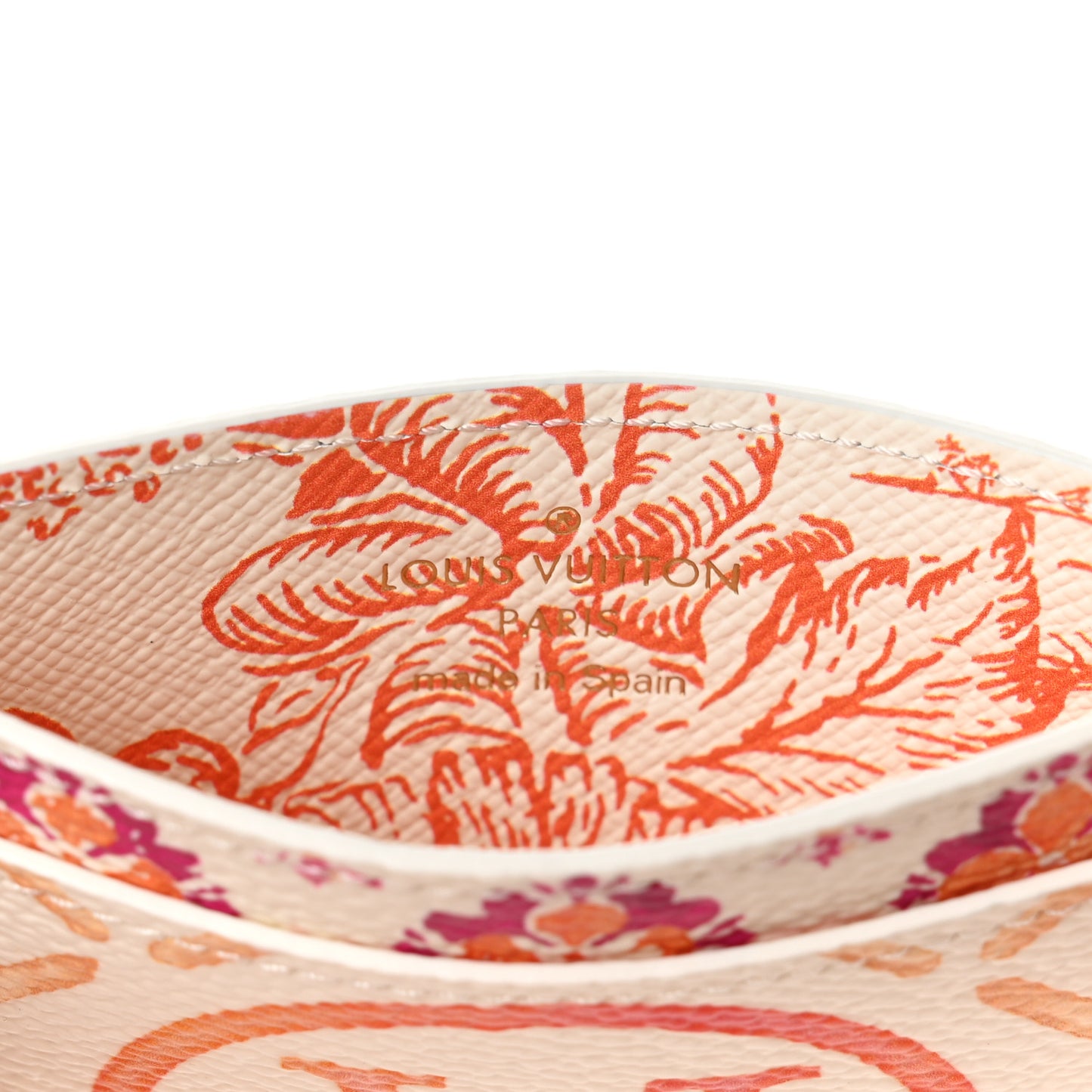 Monogram Tiles By The Pool Card Holder Coral