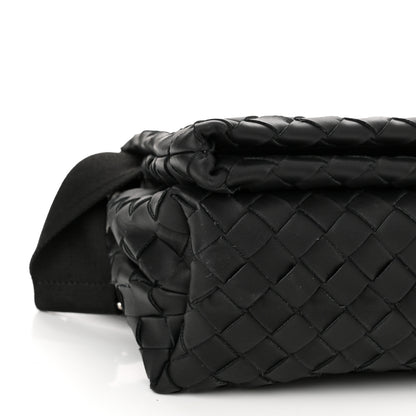 Bottega Veneta Nappa Intrecciato Small Fold Crossbody Messenger Black 7 of 9