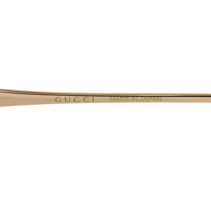 Gucci Metal Oversized Sunglasses GG0646S Gold Brown 5 of 8