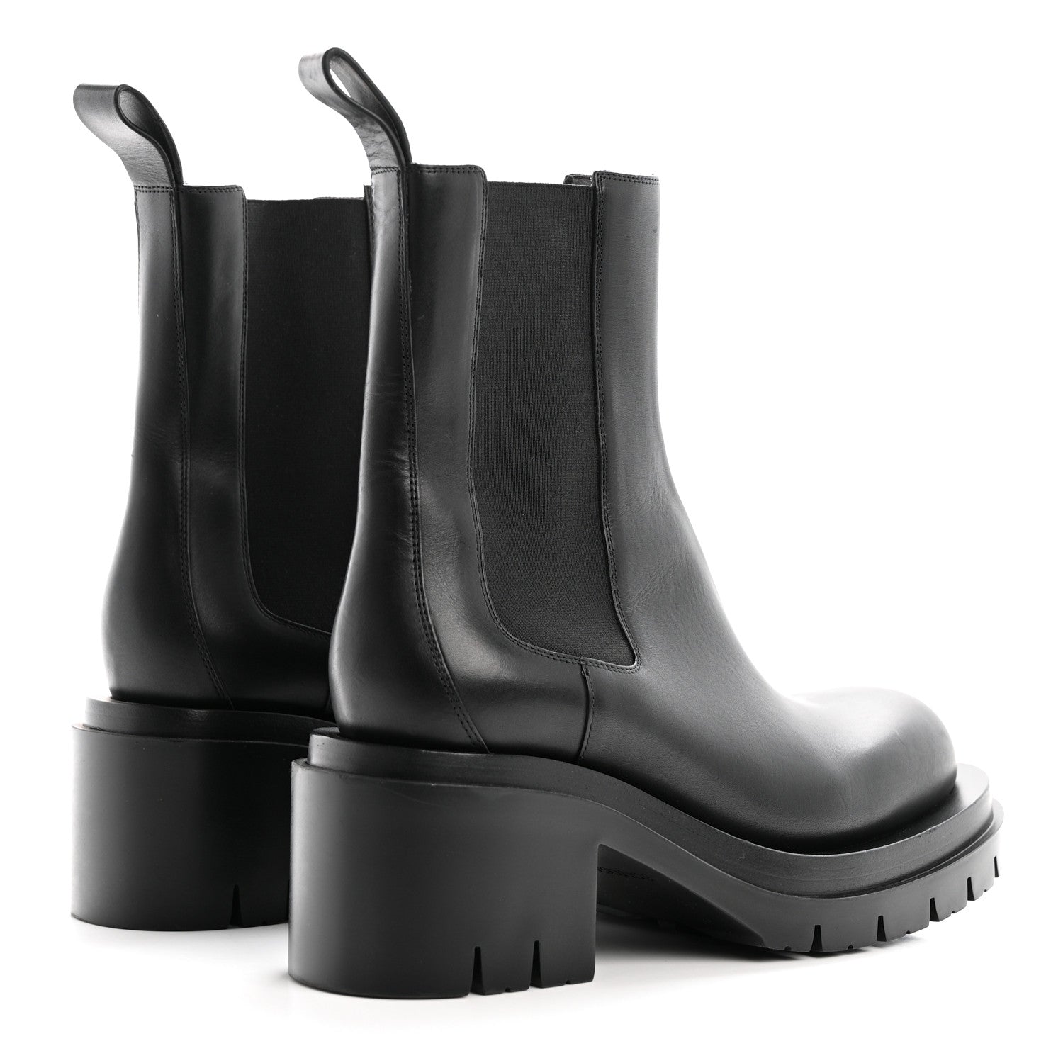 Bottega Veneta Calfskin The Lug Chelsea 30/70mm Ankle Boots 40 Black 4 of 8