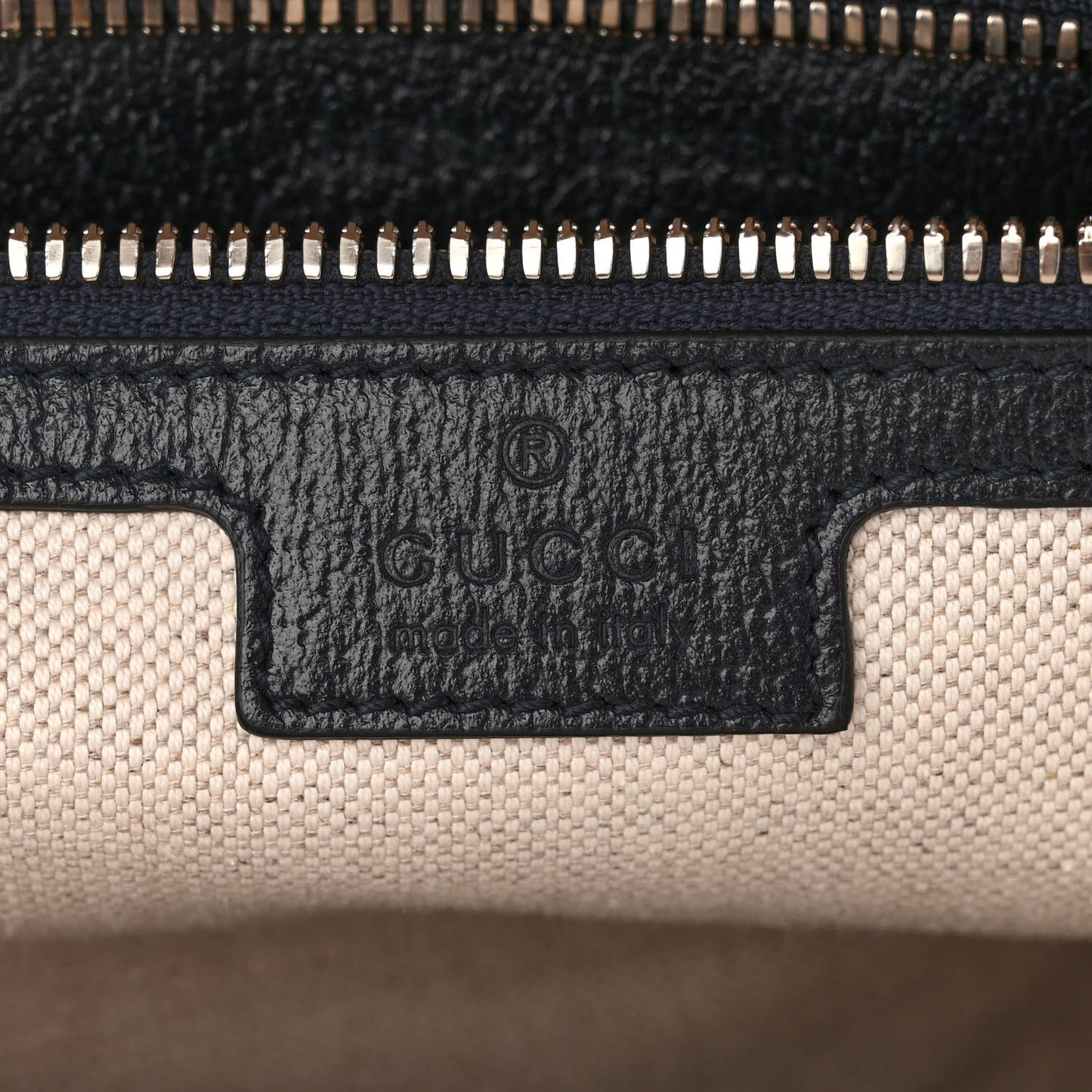 GG Supreme Monogram Textured Dollar Calfskin Web Small Ophidia Day Backpack Beige Blue Black