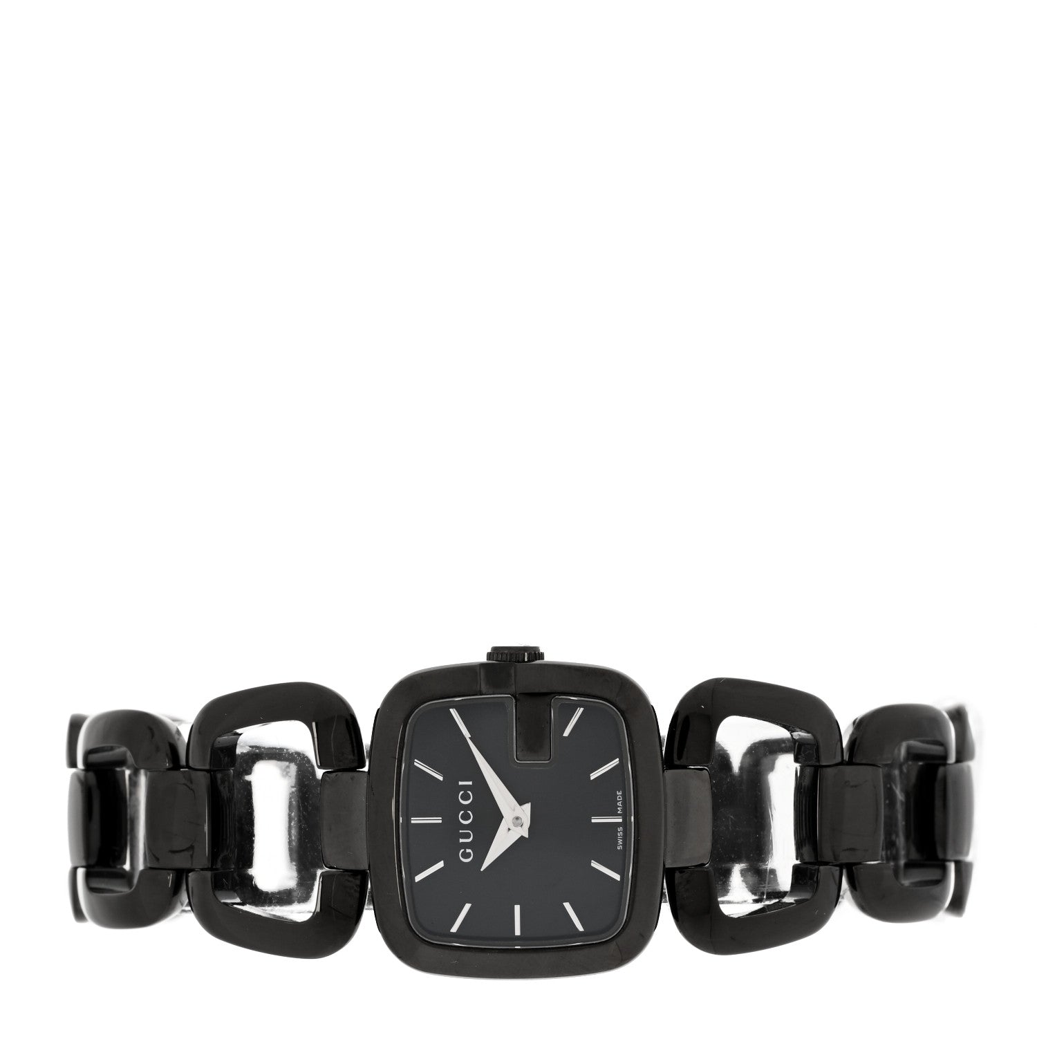 Gucci PVD Stainless Steel 24mm G-Gucci Square Quartz Watch Black 2 of 5