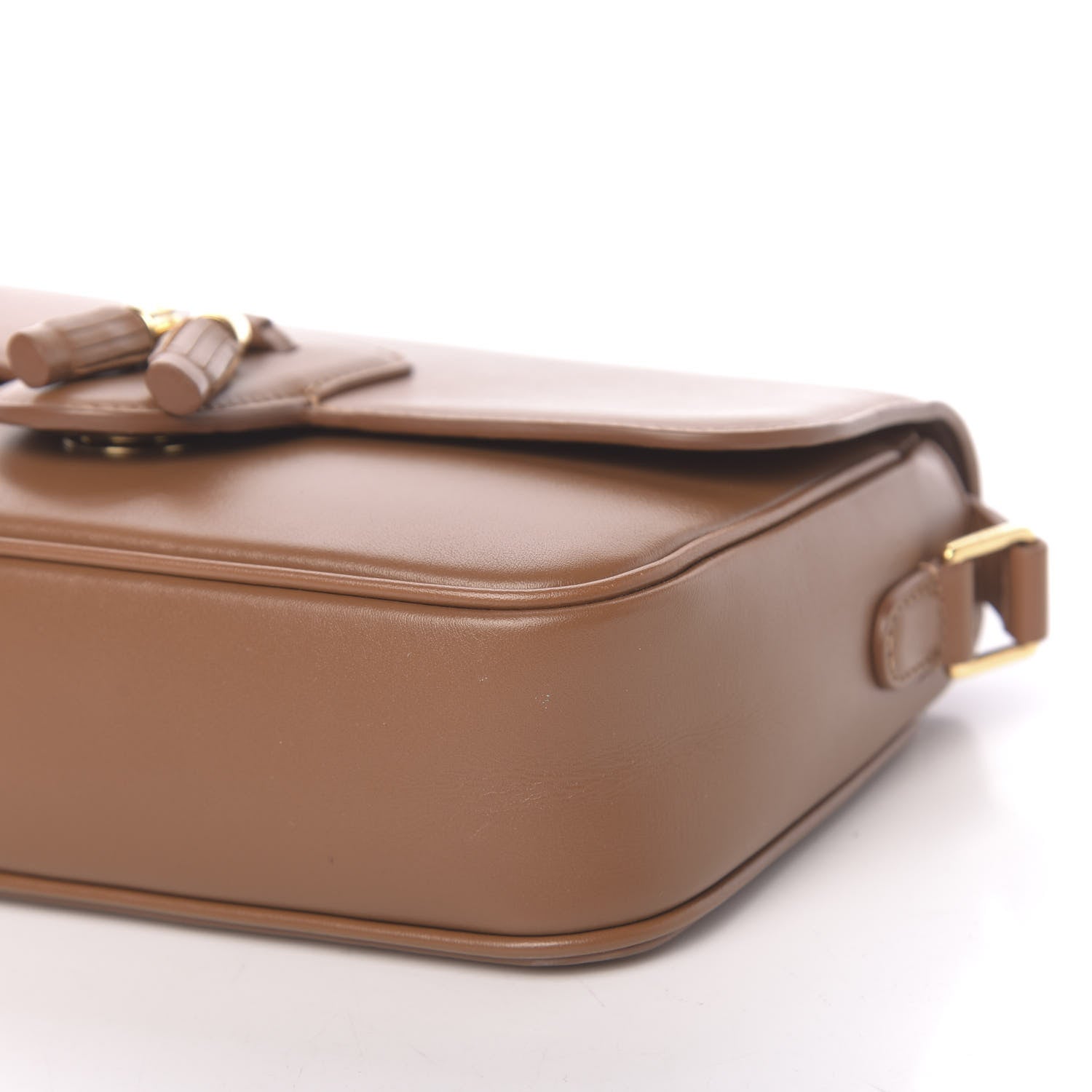 Celine Shiny Calfskin Medium Tassel Bag Caramel 10 of 11