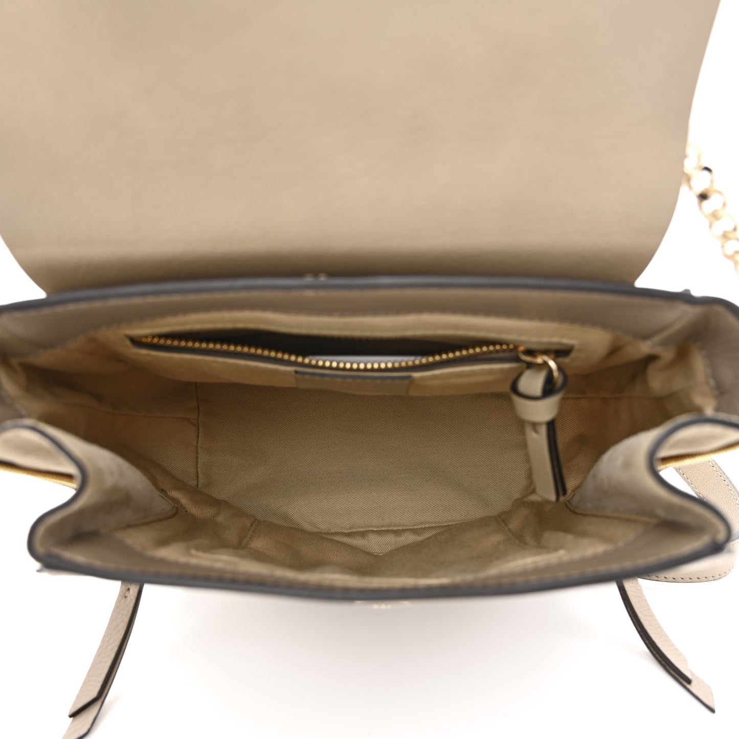Suede Calfskin Medium Faye Backpack Motty Grey