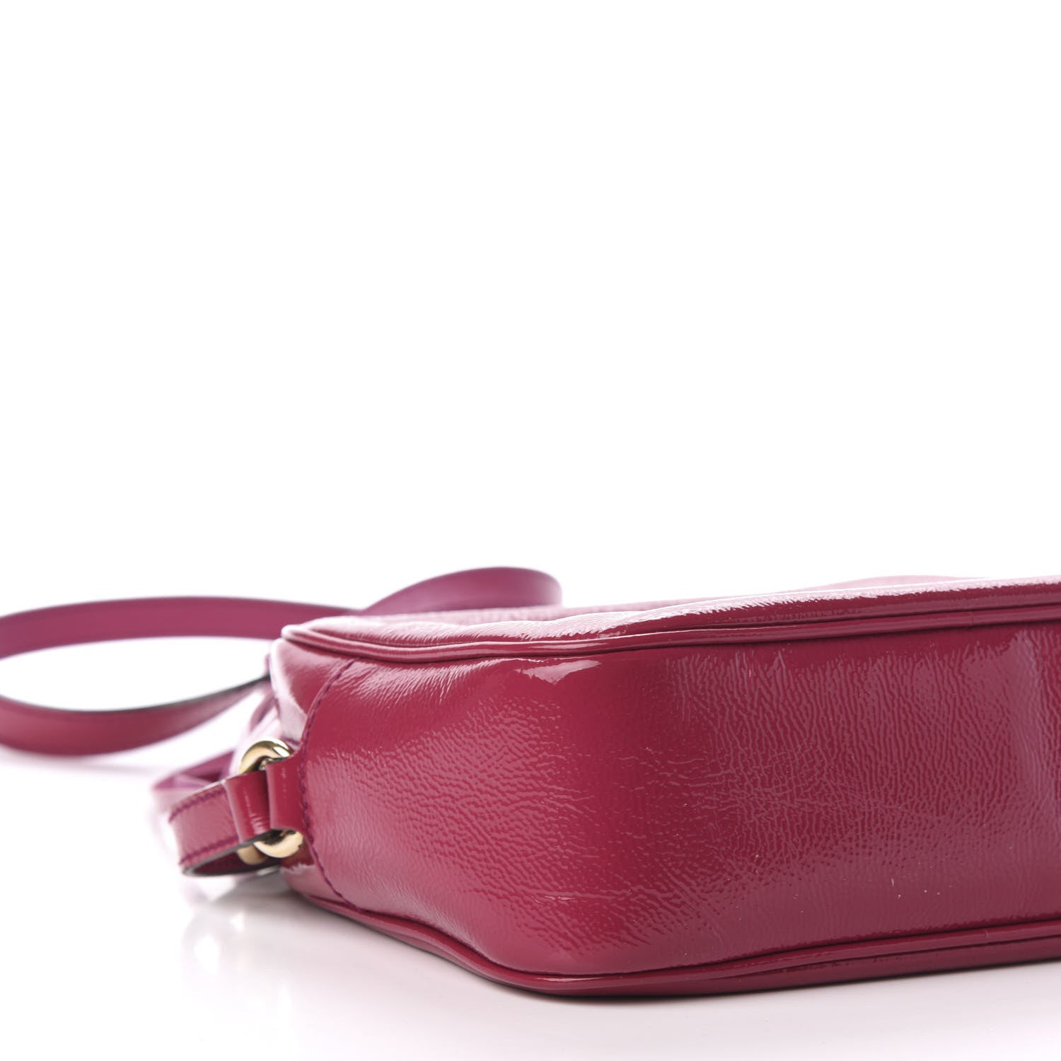 Gucci Soft Patent Small Soho Disco Bag Bright Bougainvillea 9 of 12