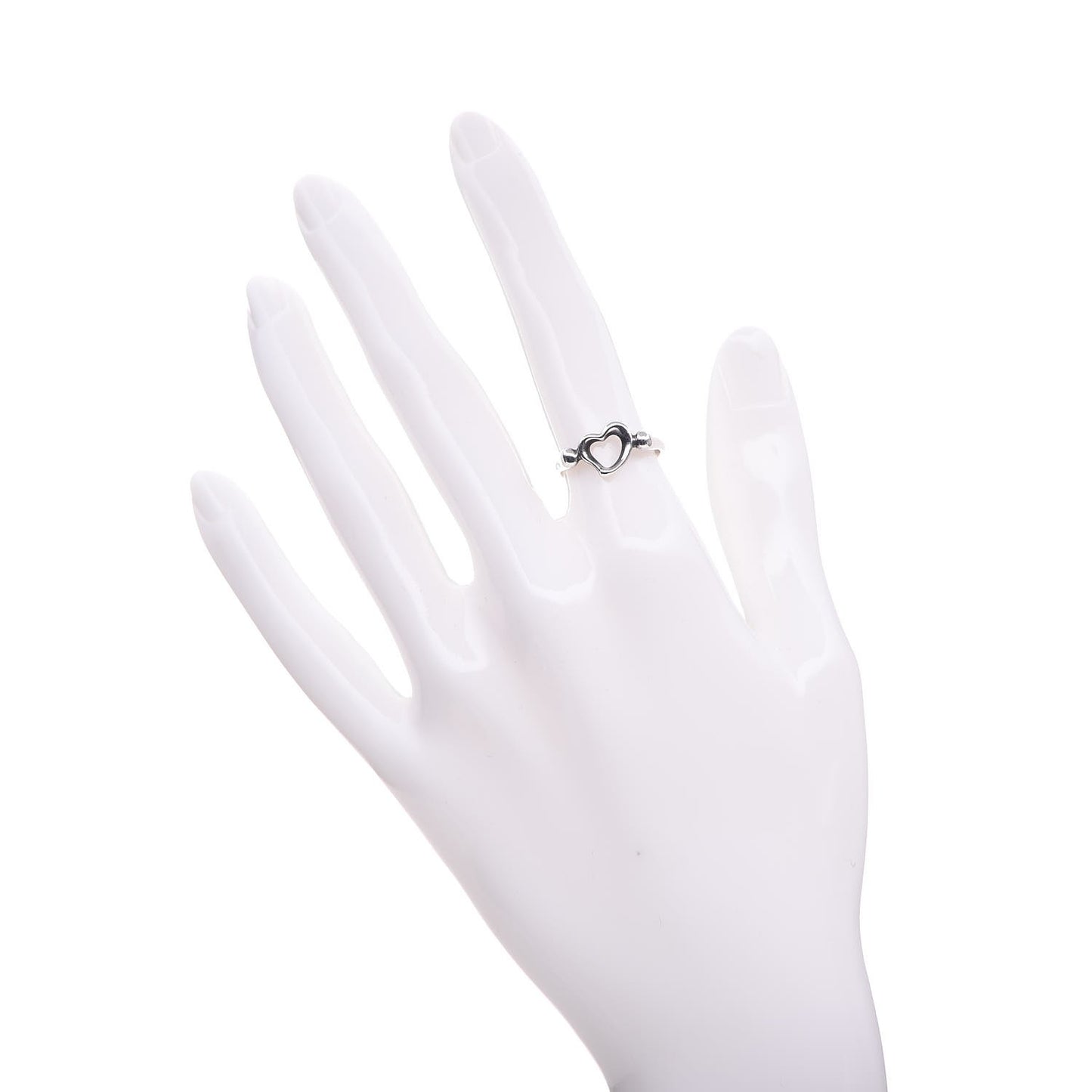 Sterling Silver Elsa Peretti Open Heart Ring 50 5.25