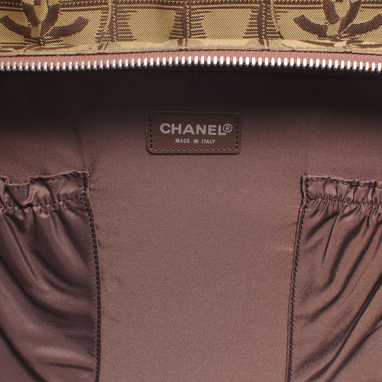 Chanel Nylon Travel Laptop Briefcase Bag Green 5 of 8