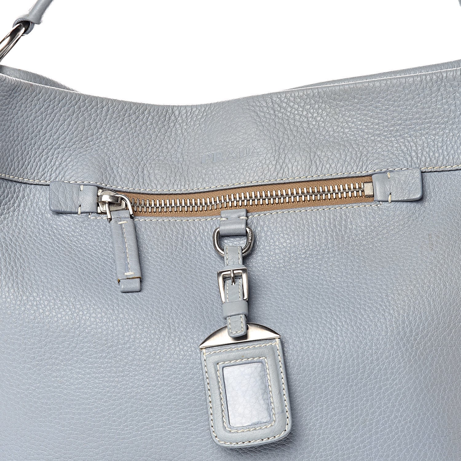 Prada Vitello Daino Tag Hobo Pervinca 14 of 14