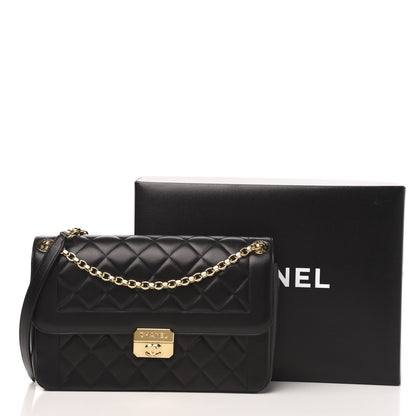Chanel Lambskin Quilted Large Chic With Me Flap Black 13 of 13